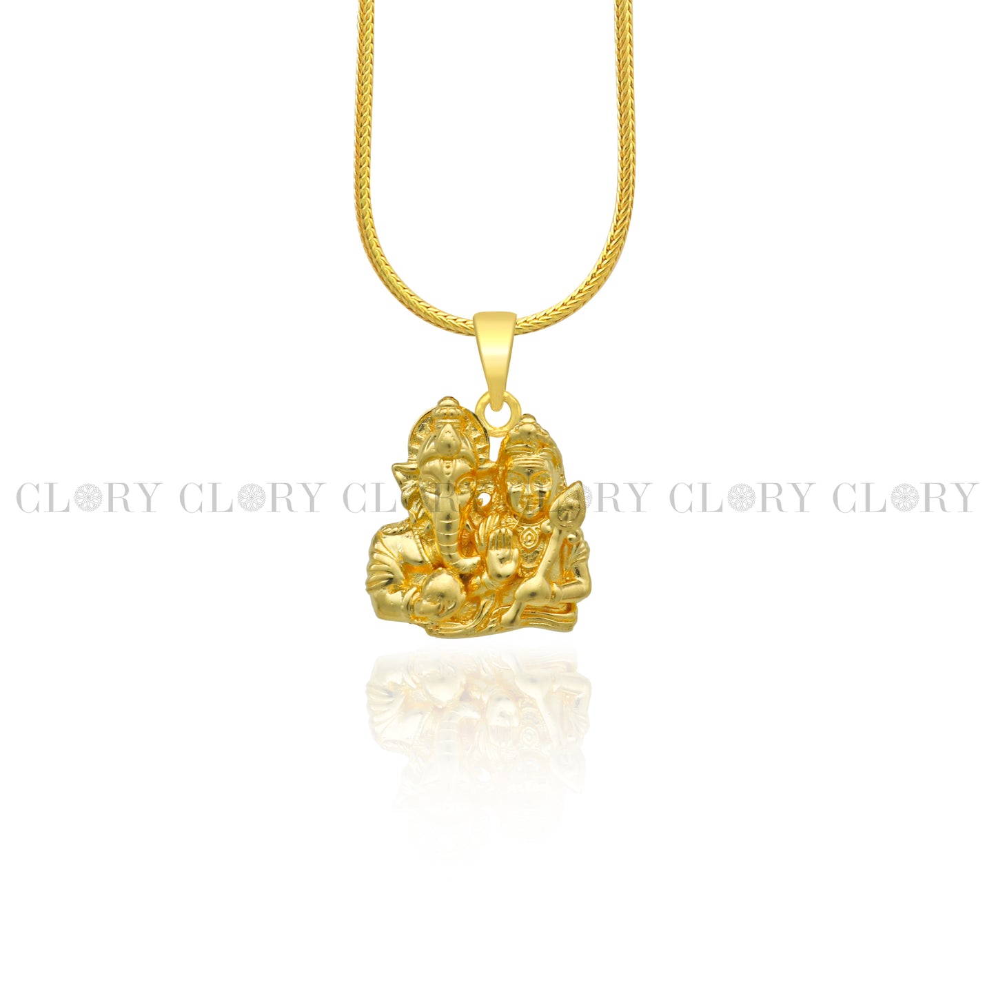 Lord Ganesha and Kartikeya divine pendant