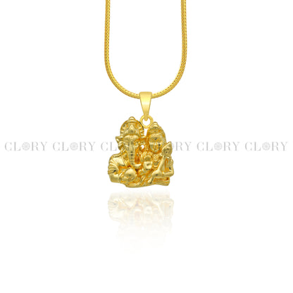 Lord Ganesha and Kartikeya divine pendant