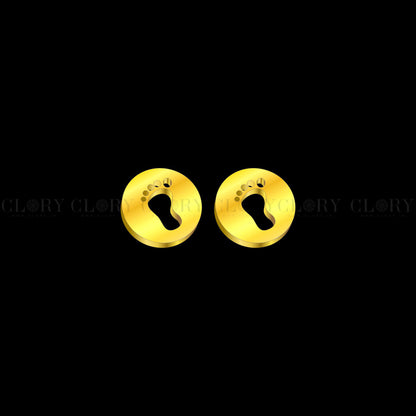 Baby foot stud earring