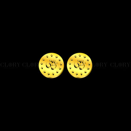 Aum shiva mantra stud earring