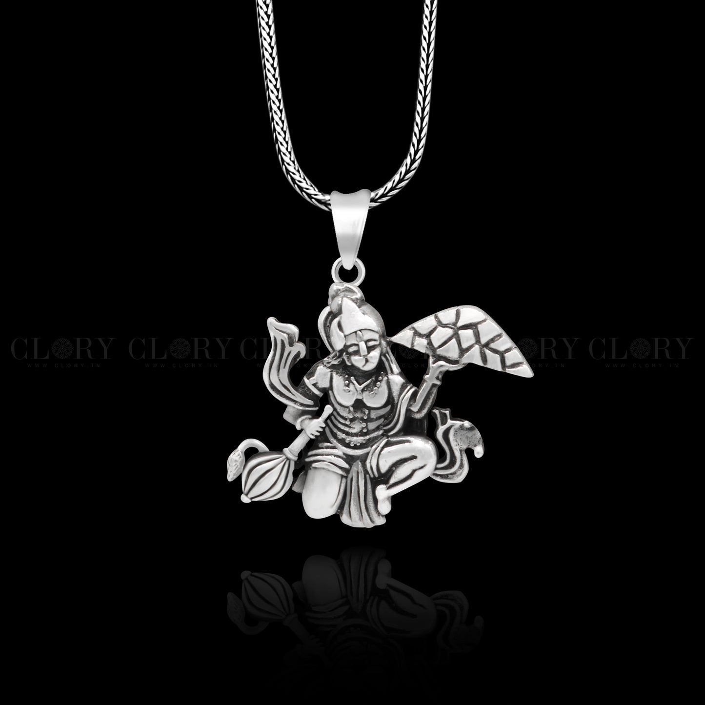 Idol hanuman with mount pendant