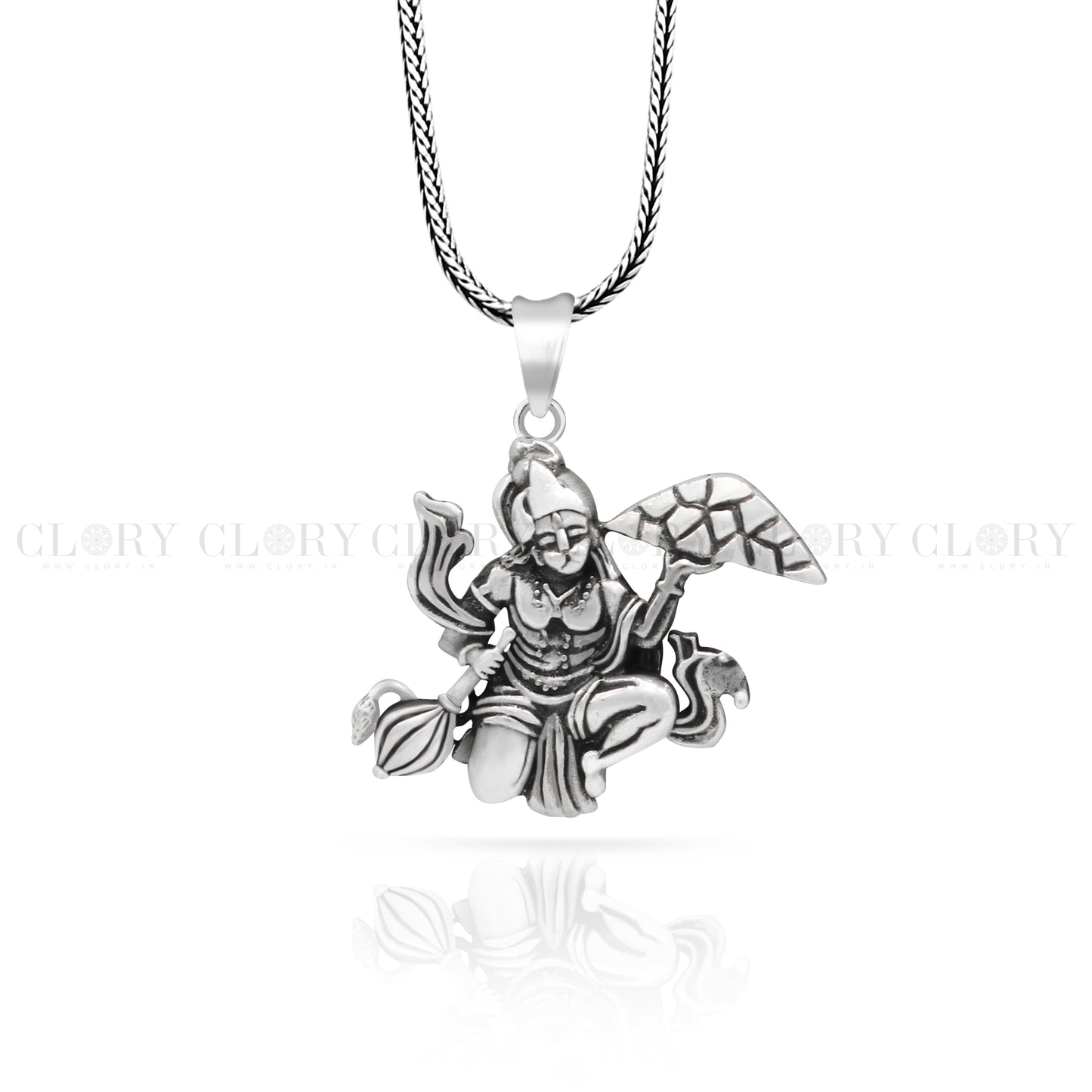 Idol hanuman with mount pendant