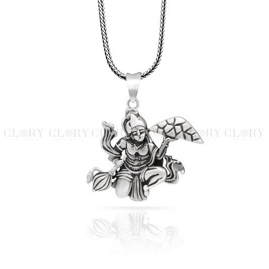 Idol hanuman with mount pendant