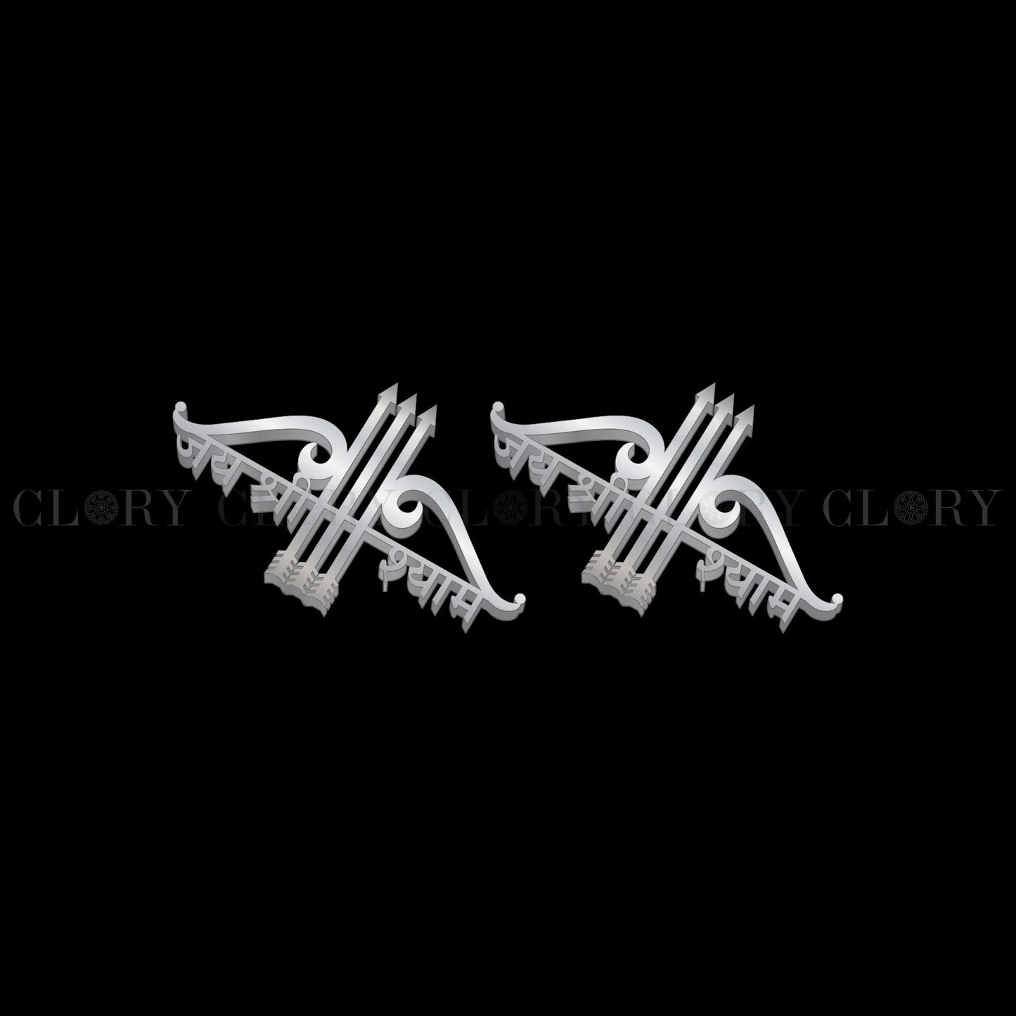 Lord Jai shree shayam stud earring