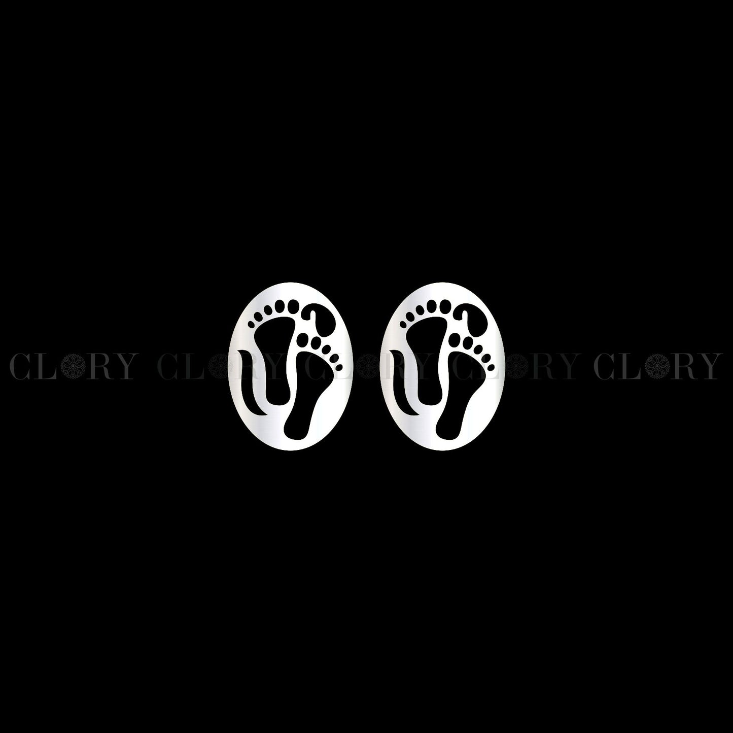 Baby foot stud earring