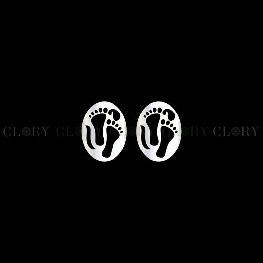 Baby foot stud earring