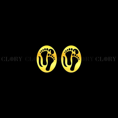 Baby foot stud earring