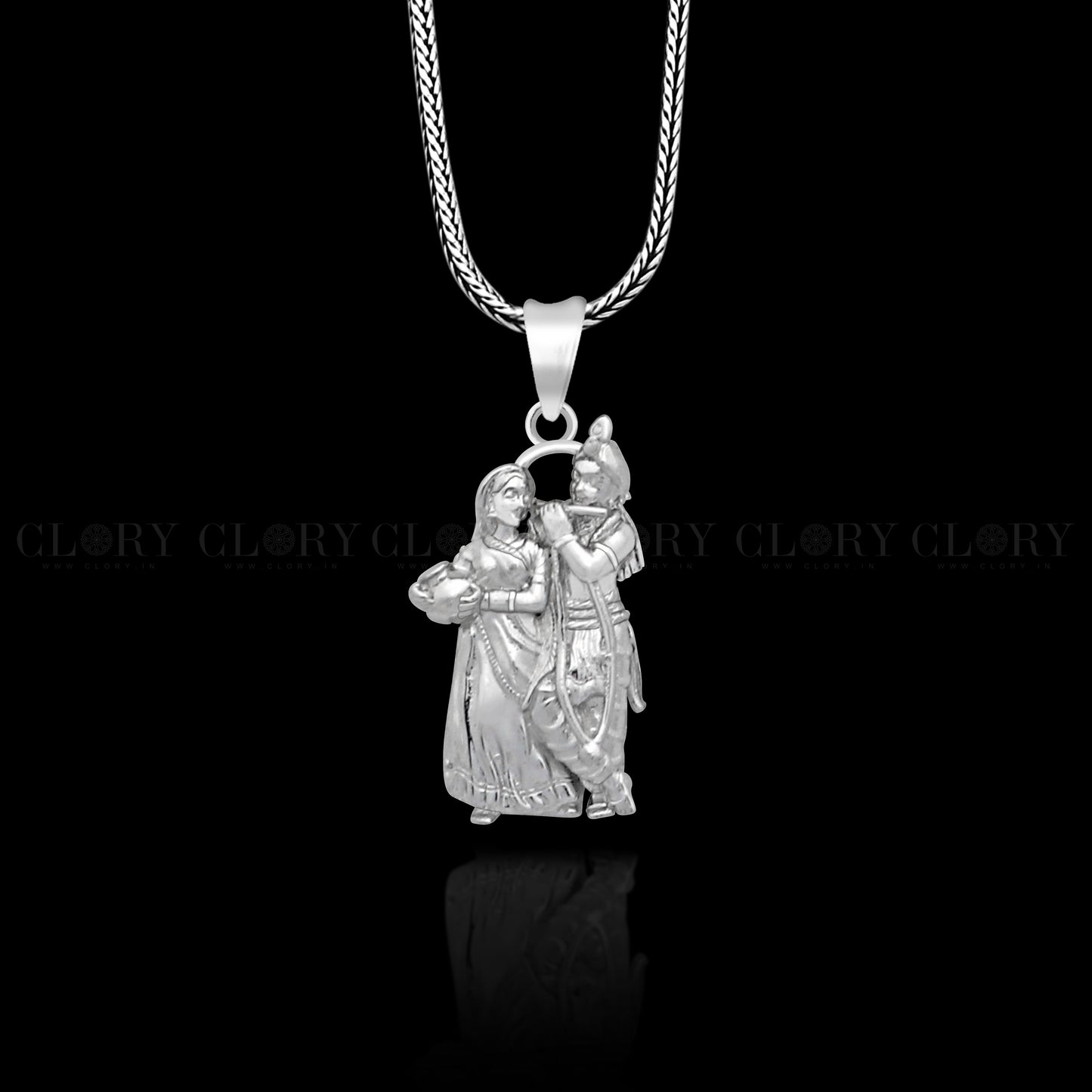 Lord Krishna and Radha pendant