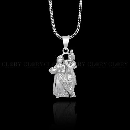Lord Krishna and Radha pendant