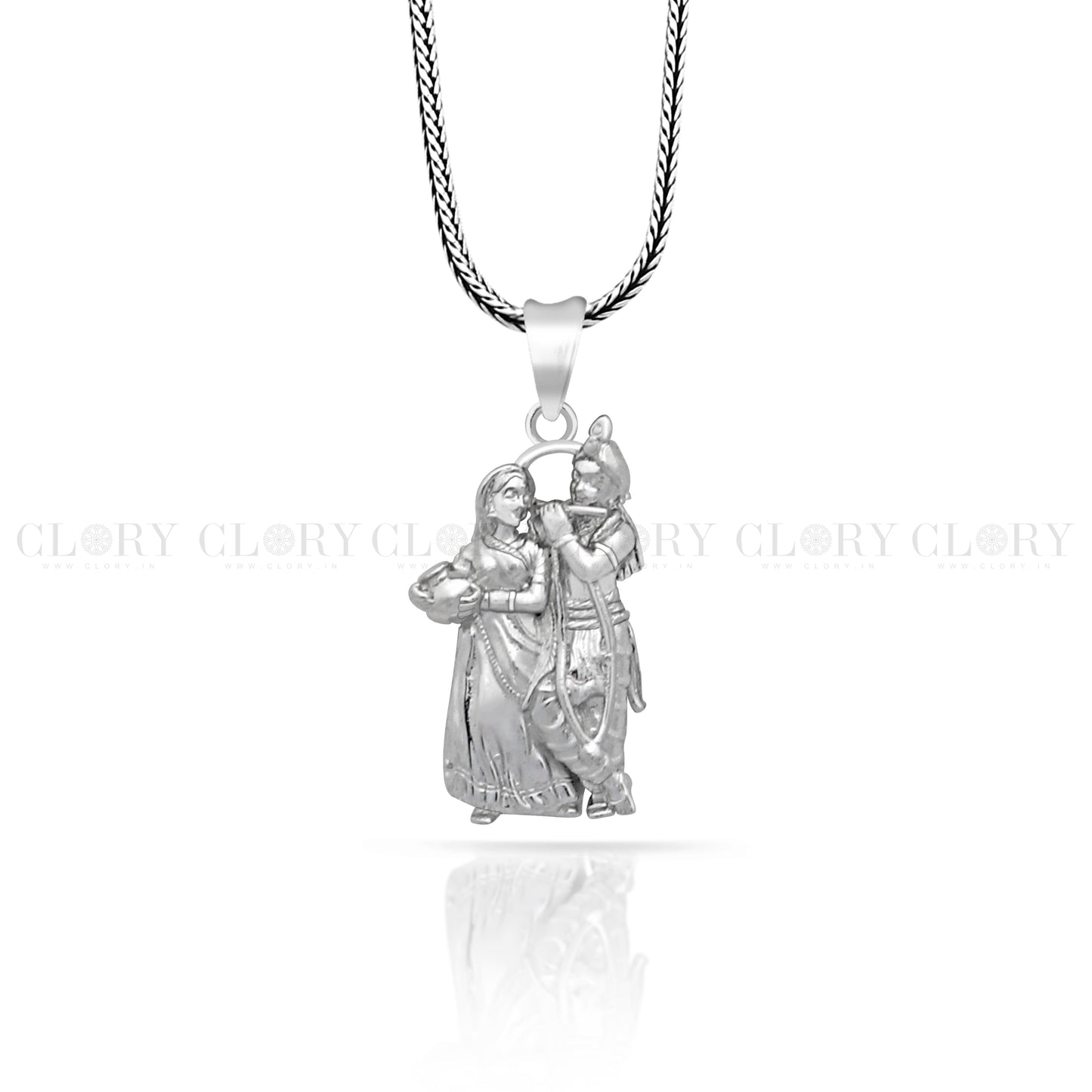 Lord Krishna and Radha pendant