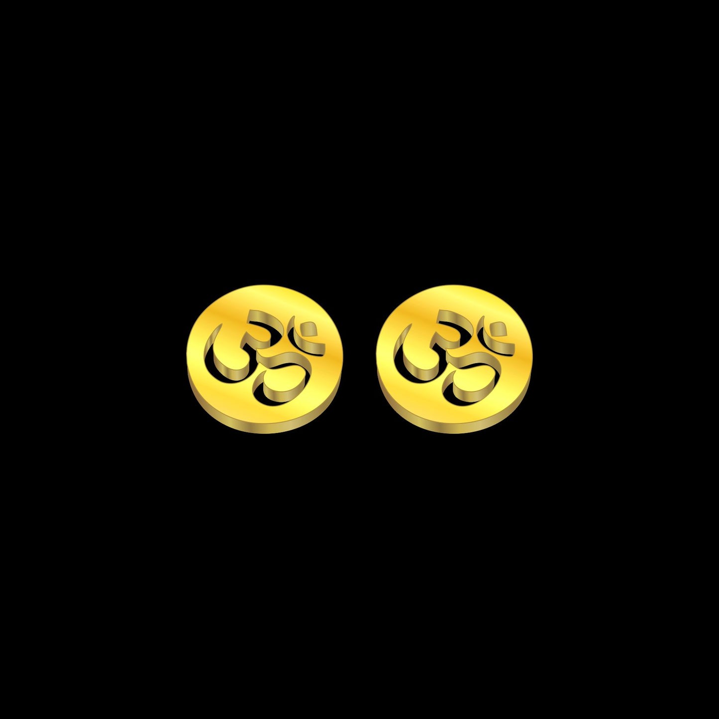 Aum stud earring