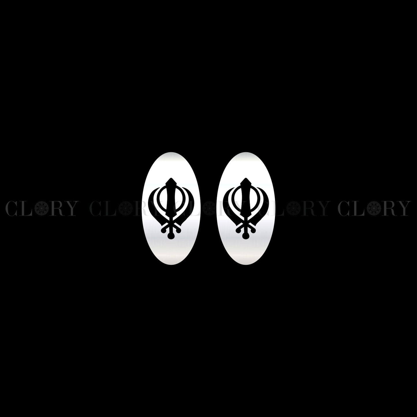 Khanda Sikhisme stud earring