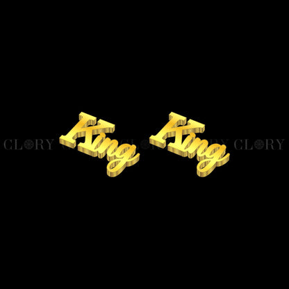 King stud earring