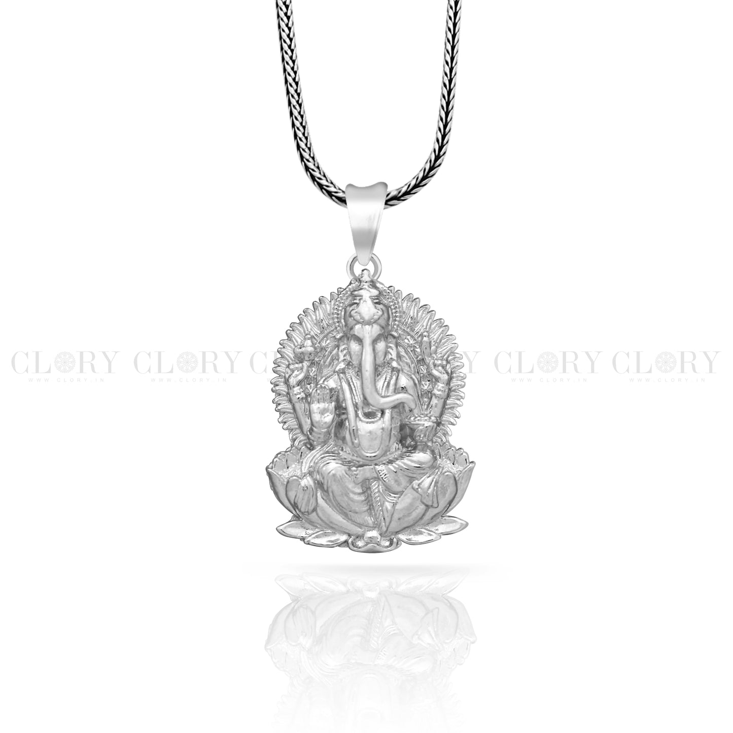 Lord Ganesha kamalasan design pendant