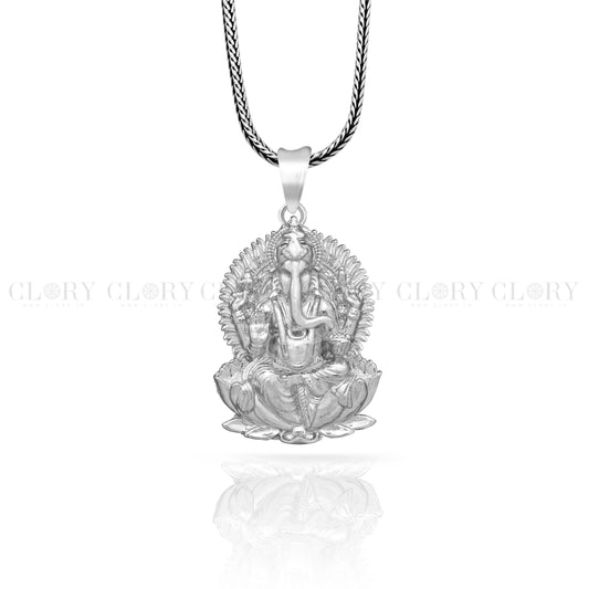 Lord Ganesha kamalasan design pendant