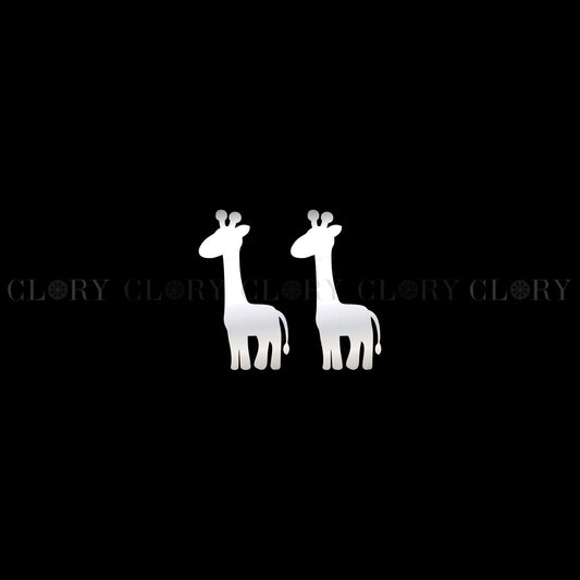 Giraffe design stud earring