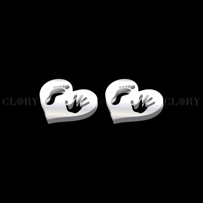 Baby foot stud earring
