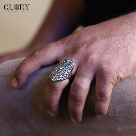 Heavy dome style  men's ring