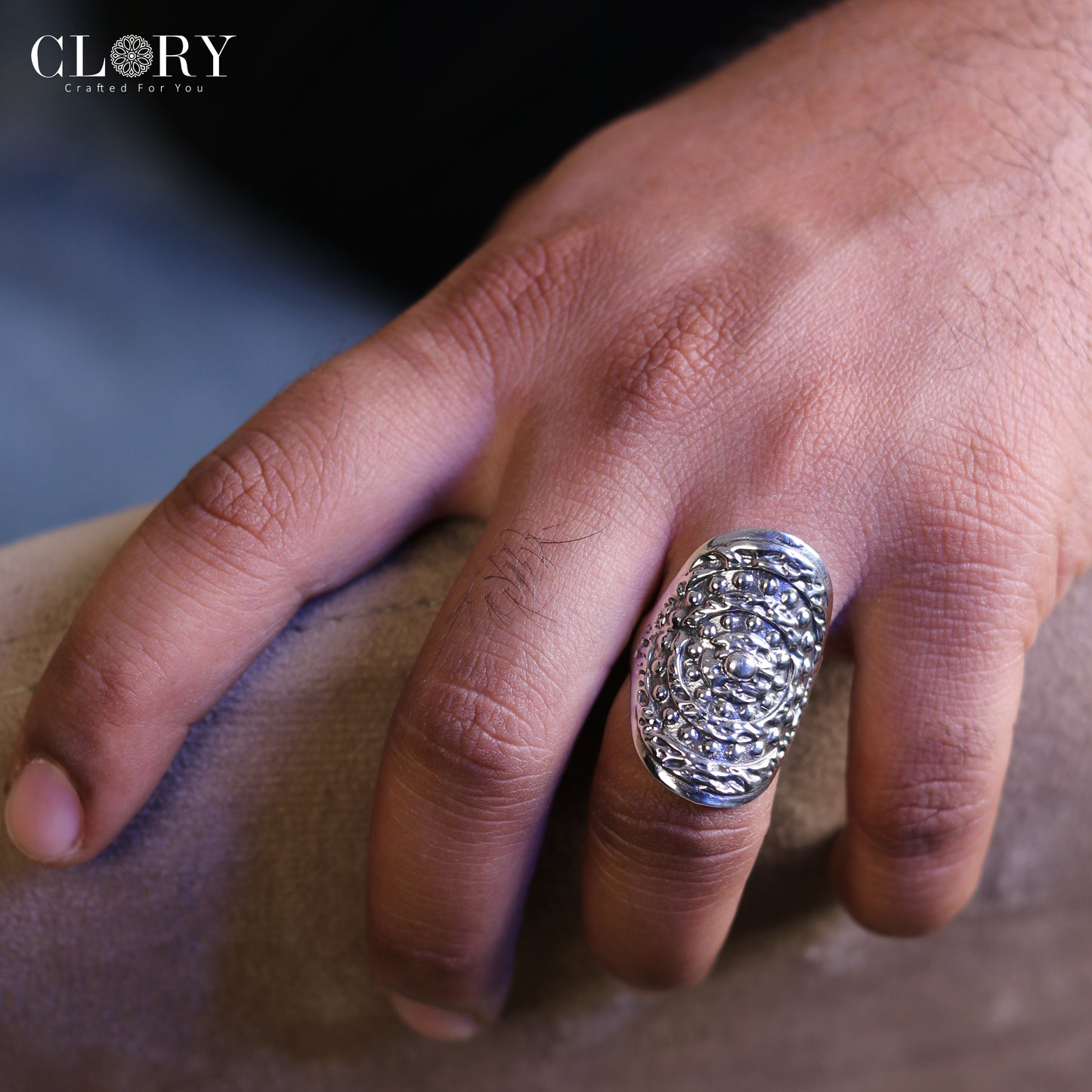Heavy dome style  men's ring