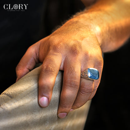 stylish vintage design men's ring