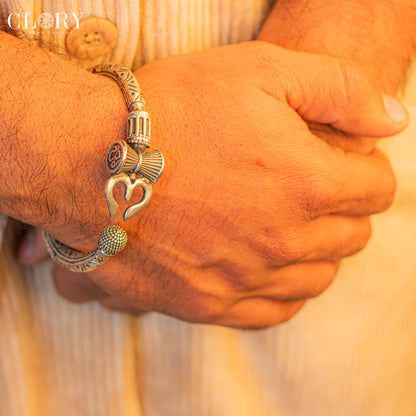 Lord Shiva trident cuff kada