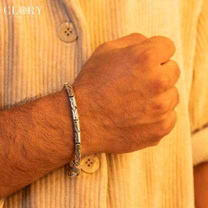 Unique byzantine chain bracelet