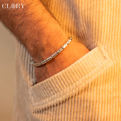 Unique byzantine chain bracelet