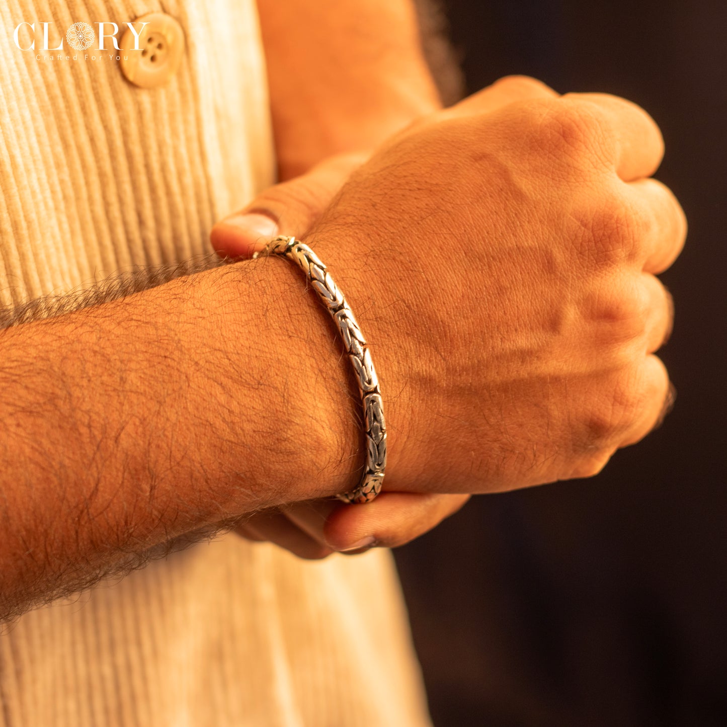 Unique byzantine chain bracelet