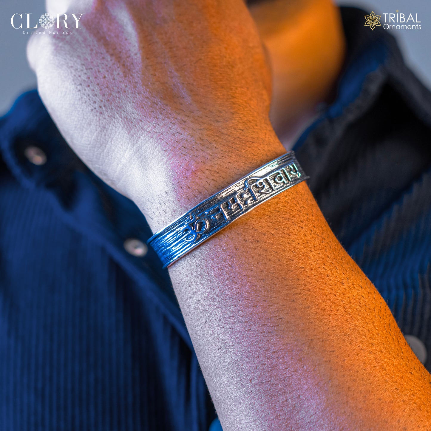 Aum namah shivay mantra bracelet kada