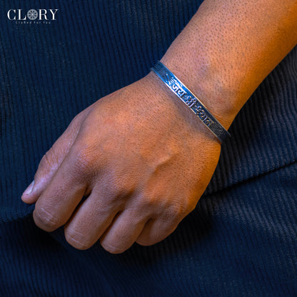 Lord Krishna mantra bracelet "jai shree shayam" cuff kada