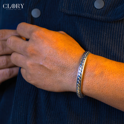 Bright cuff bangle bracelet kada