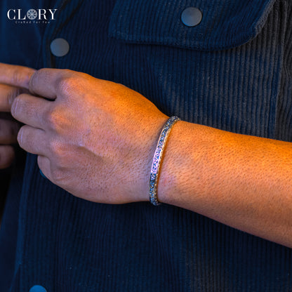Finish fashion kada cuff bracelet