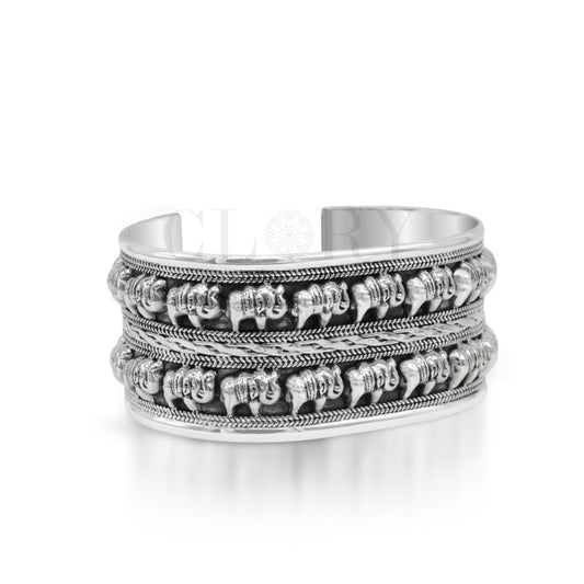 Elephant cuff bracelet