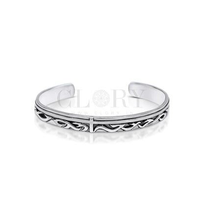 Adjustable cuff bangle bracelet