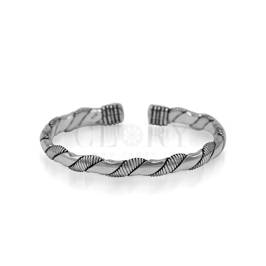 Adjustable cuff bangle bracelet