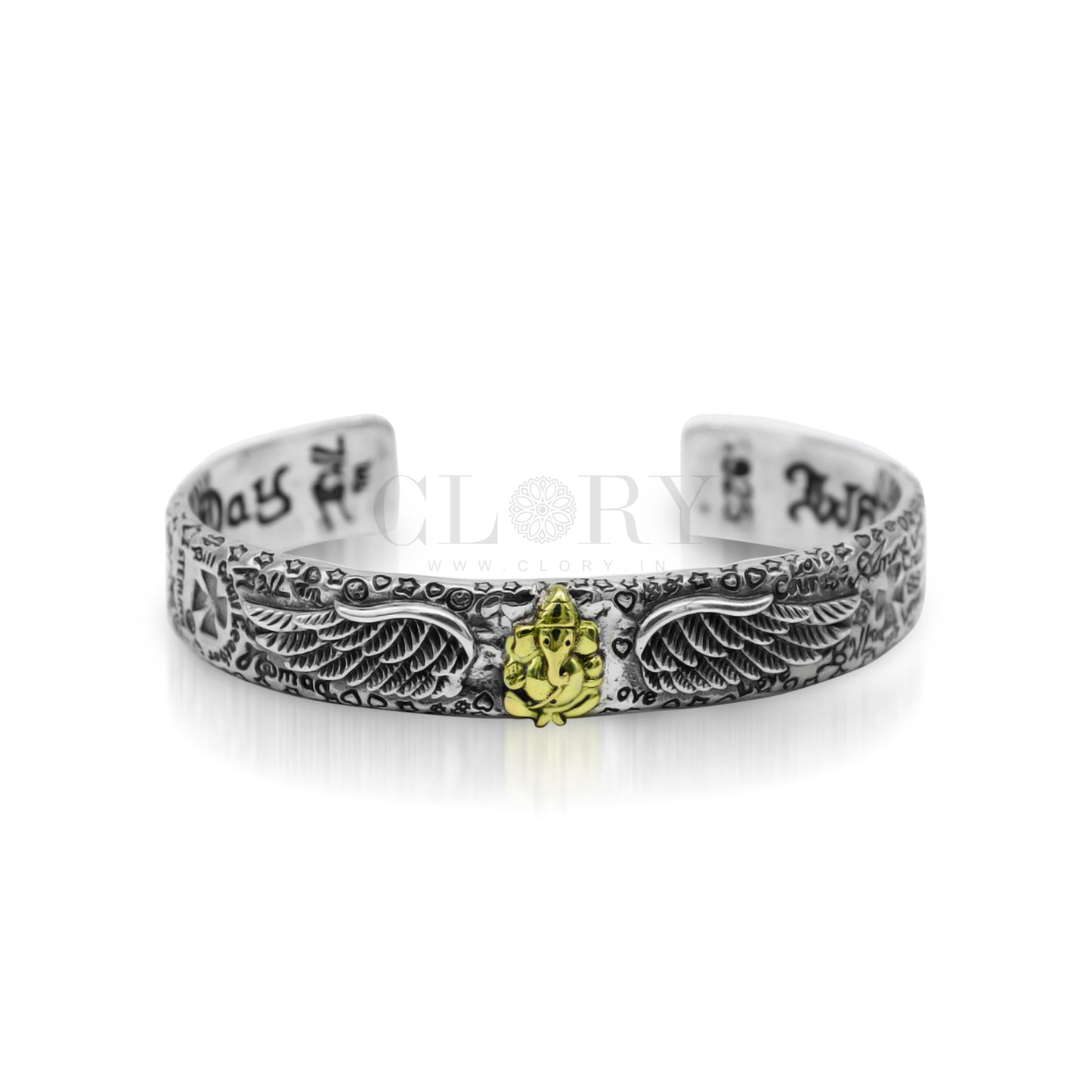 lord Ganesh design adjustable cuff kada
