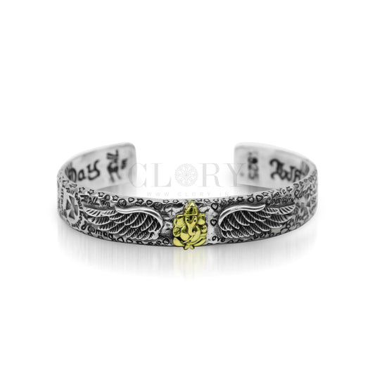 lord Ganesh design adjustable cuff kada