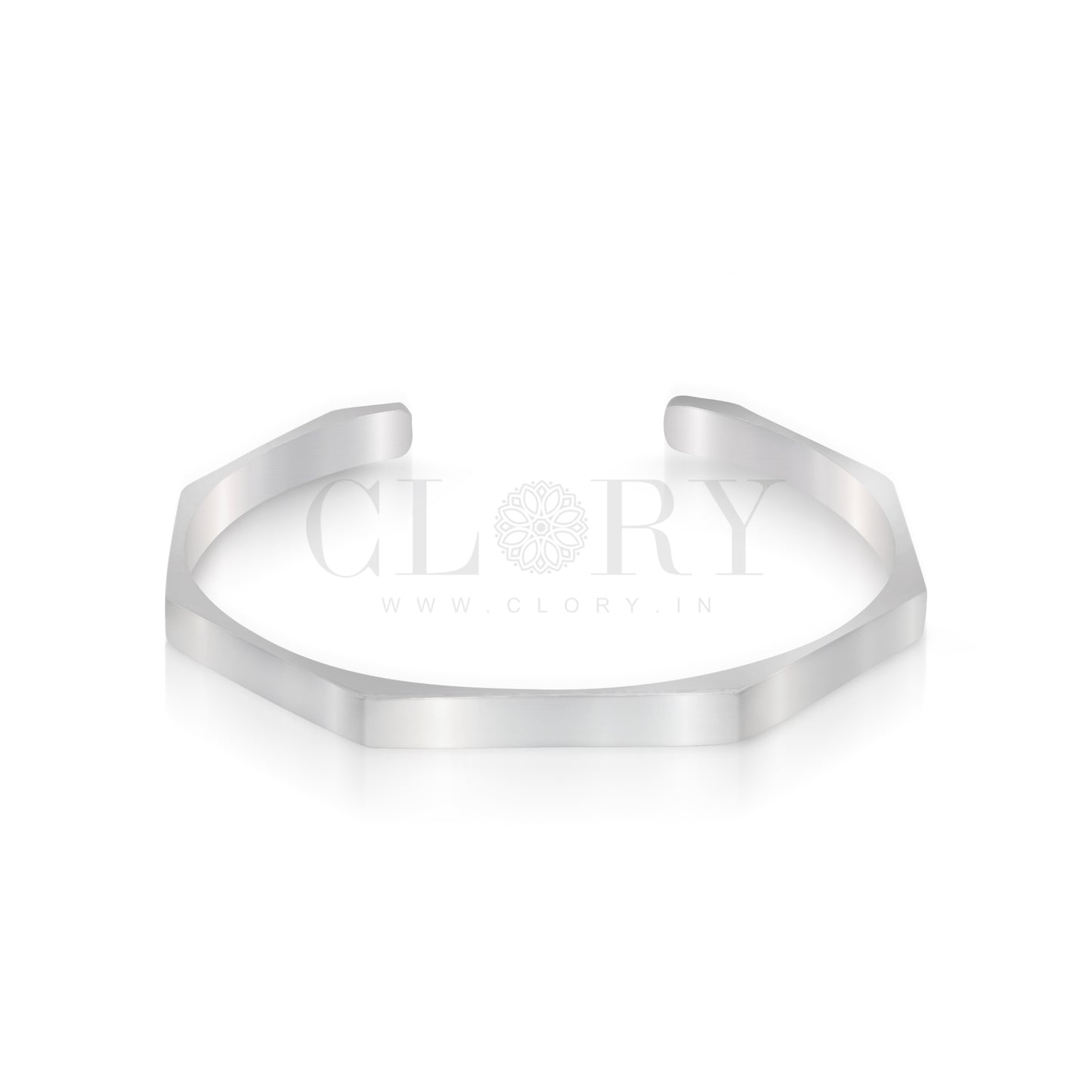 Plain shiny adjustable cuff kada