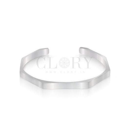 Plain shiny adjustable cuff kada