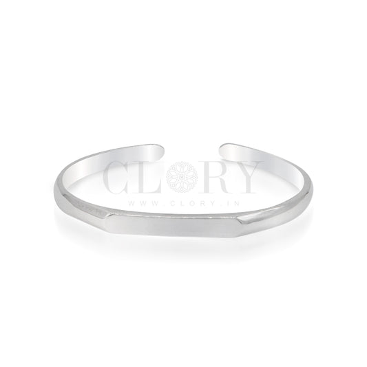 Plain shiny bright bangle bracelet