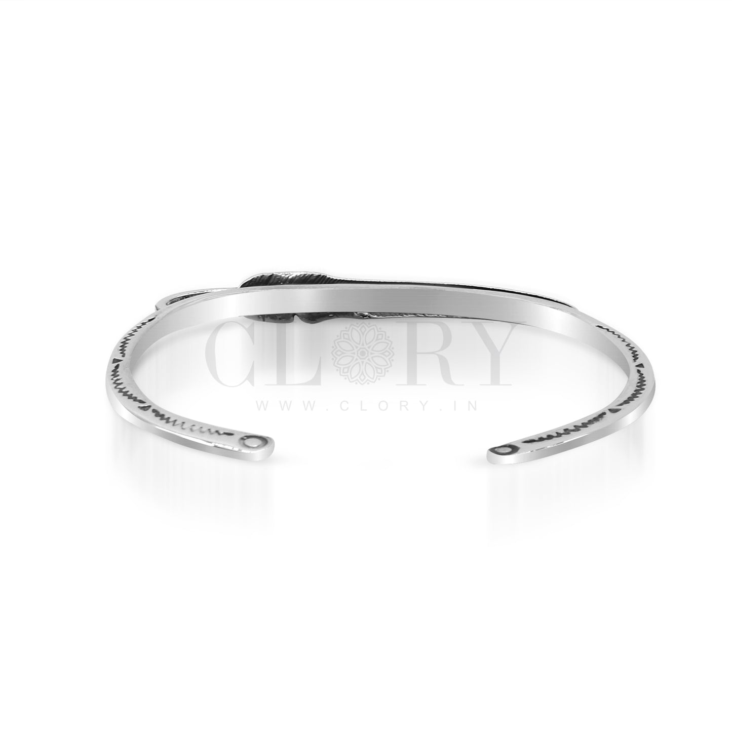 Feather design adjustable  cuff kada