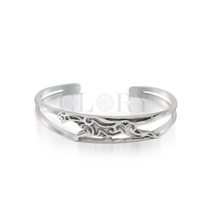 Tiger design cuff kada bracelet,