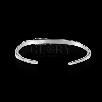Feather design adjustable  cuff kada