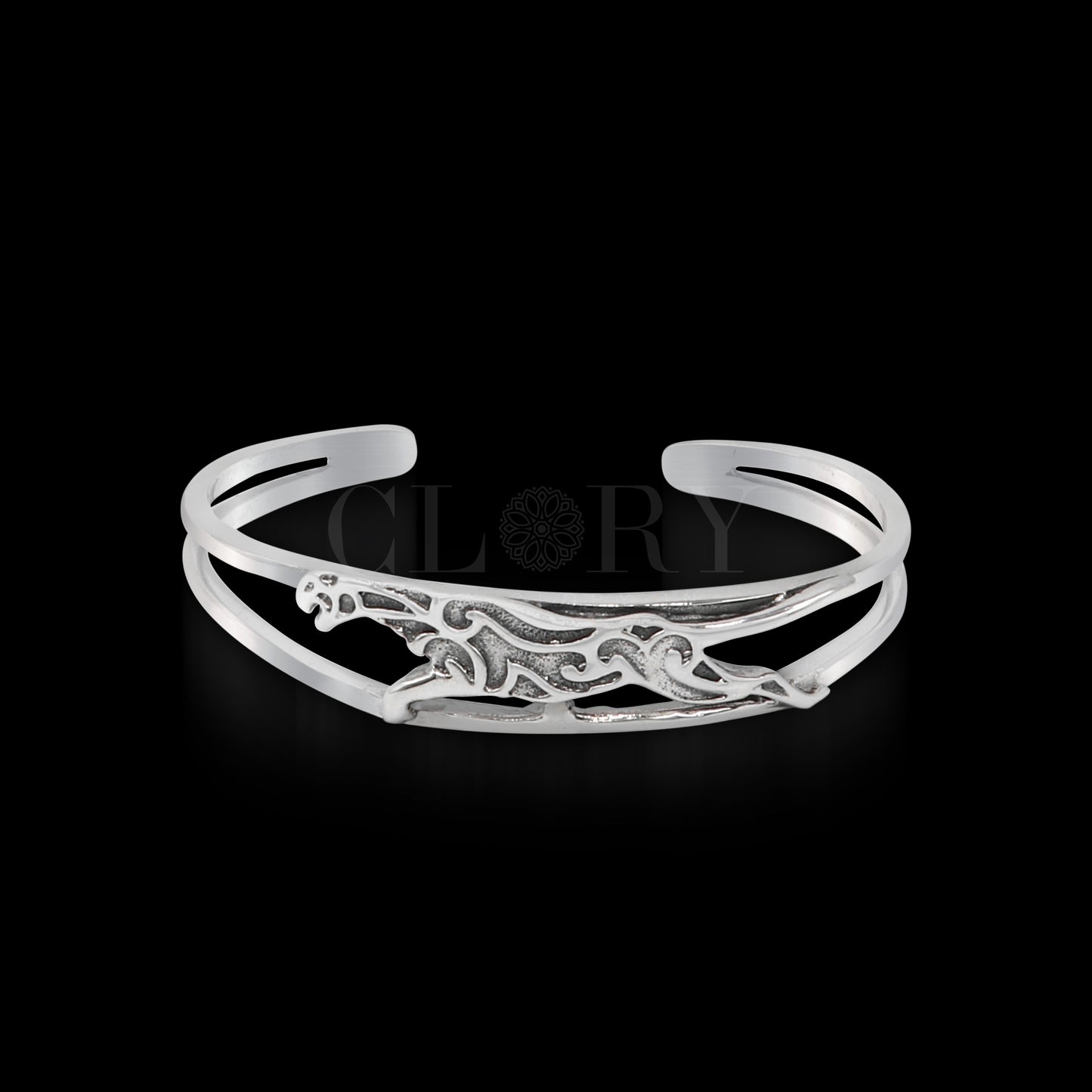 Tiger design cuff kada bracelet,