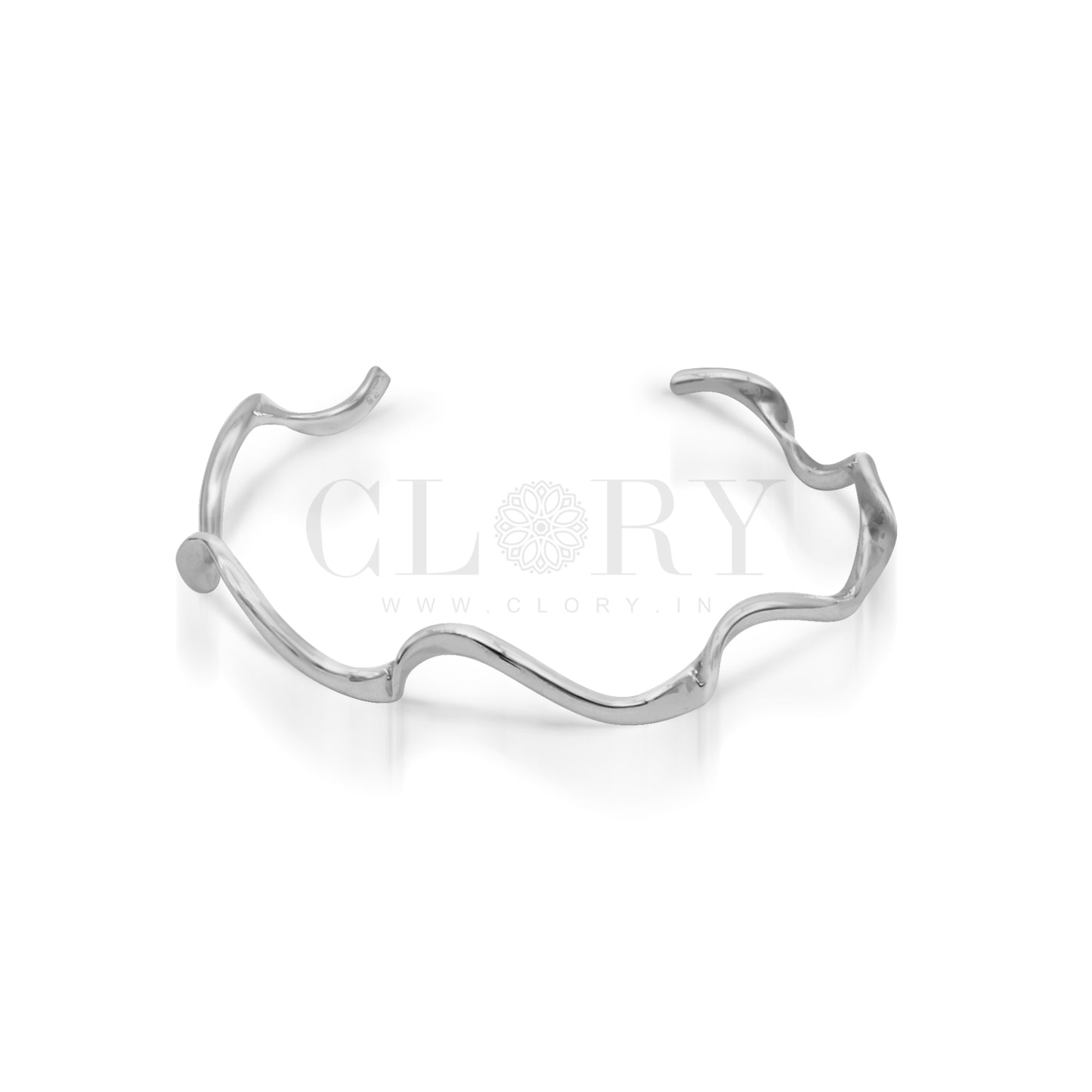 Open face adjustable cuff bracelet