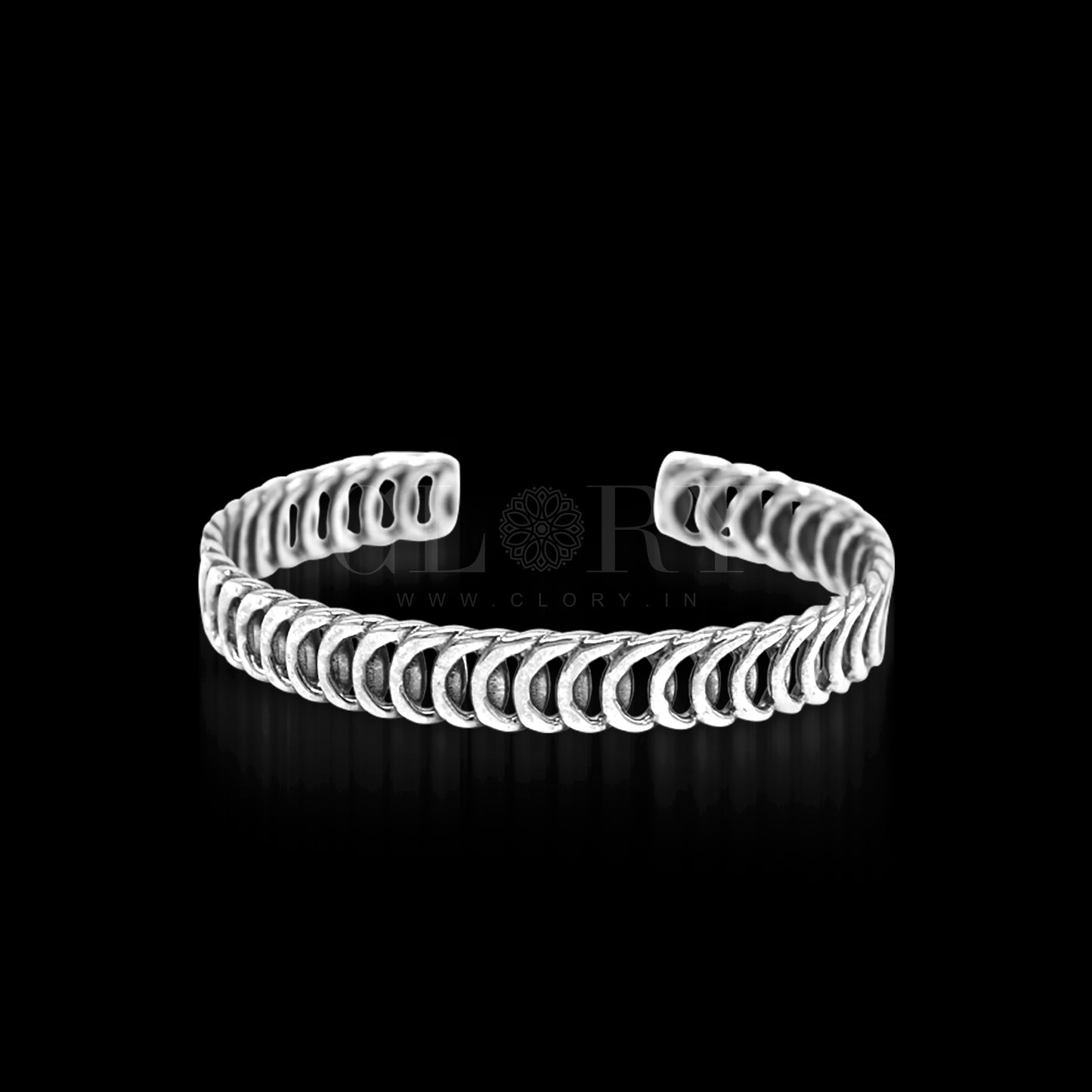 Vintage unique design stylish cuff kada adjustable bracelet